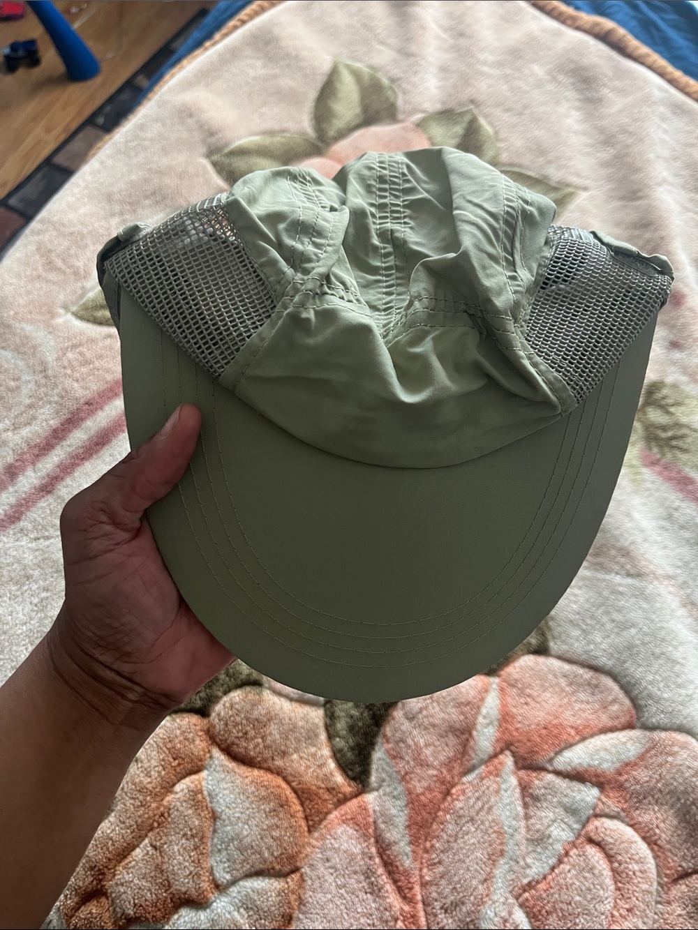 DPC Lightweight Olive Mesh Visor with Adjustable Strap